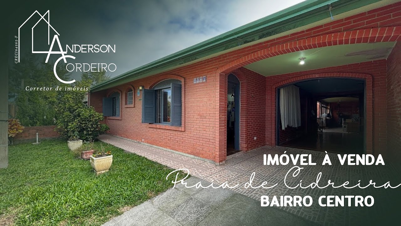 CASA A VENDA NO BAIRRO CENTRO EM CIDREIRA/RS! R$ 324.000,00.