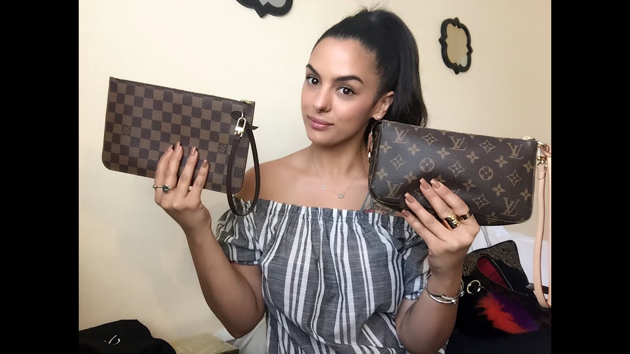 Louis Vuitton Pochette Accessory NM Vs  Neverfull Pouch-what fits/uses
