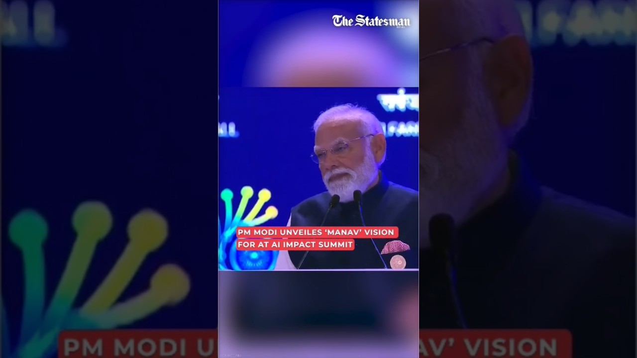 PM Modi unveiles &lsquo;MANAV&rsquo; vision at AI Impact Summit