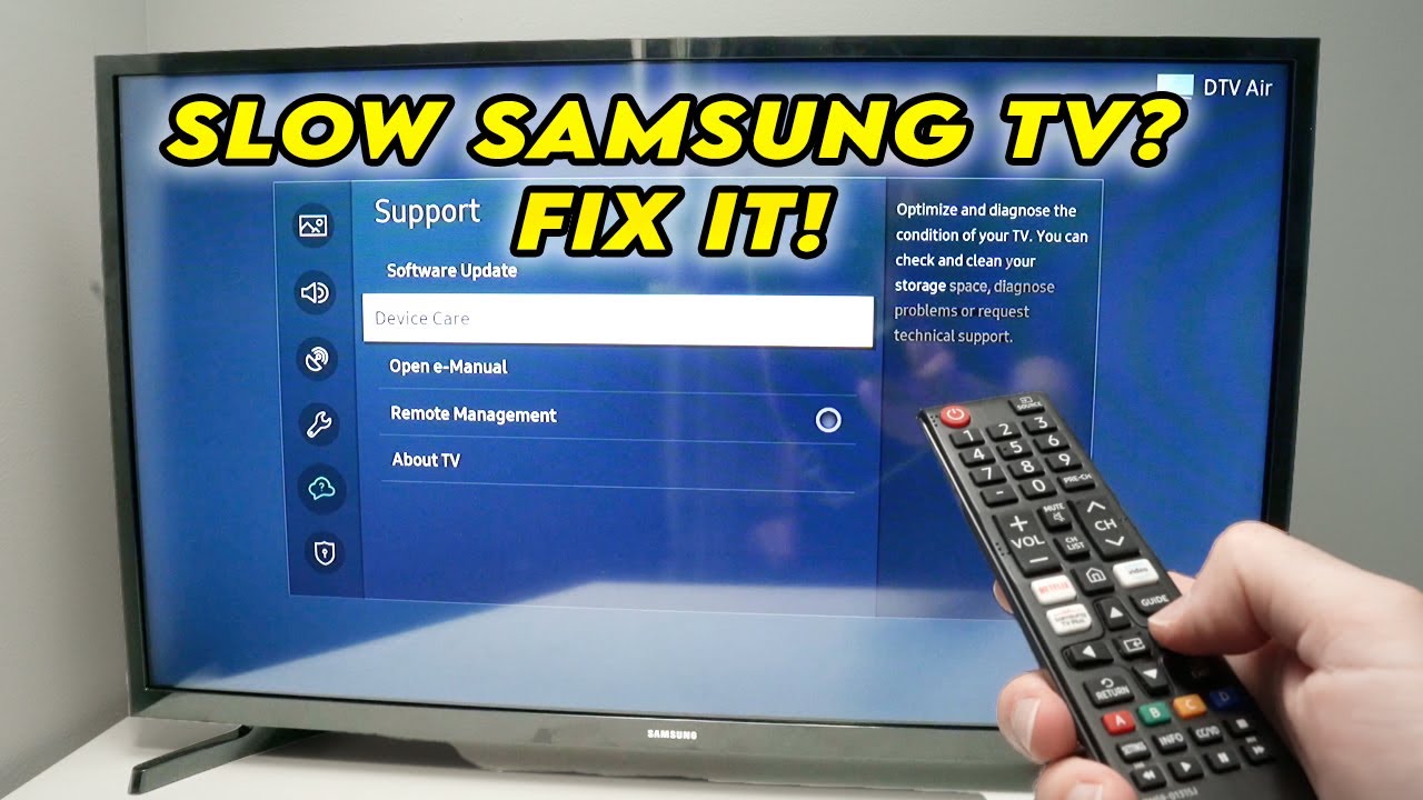 How to Fix Slow Samsung Smart TV (Laggy and Non Responsive)