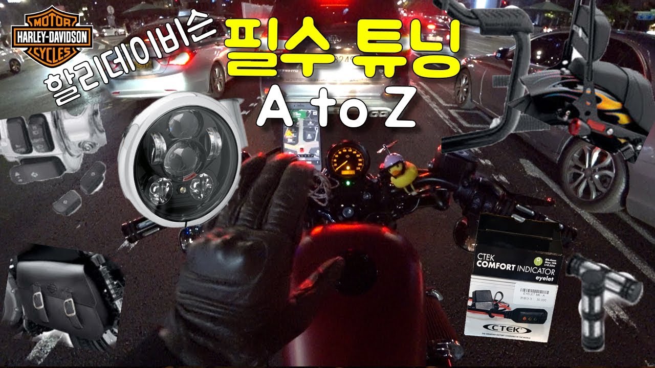 할리데이비슨 필수 튜닝에 대해 알아보자 / 전지적 포티에잇 오너 시점