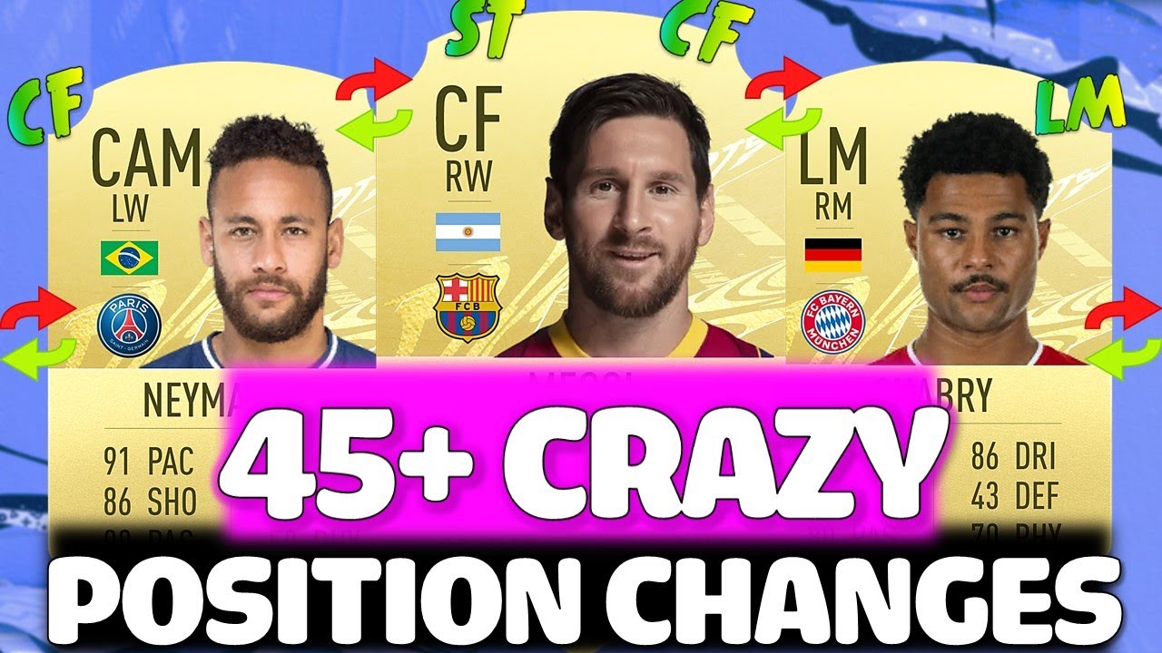 FIFA 22 | 45+ CRAZY POSITION CHANGES!! FT. MESSI, NEYMAR, GNABRY ETC... (FIFA 22)