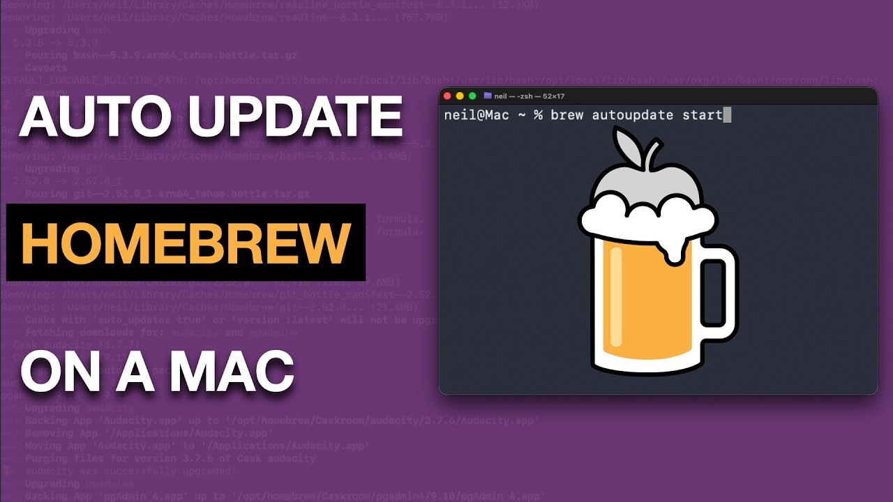 How To Automate Updating and Upgrading Homebrew on a Mac