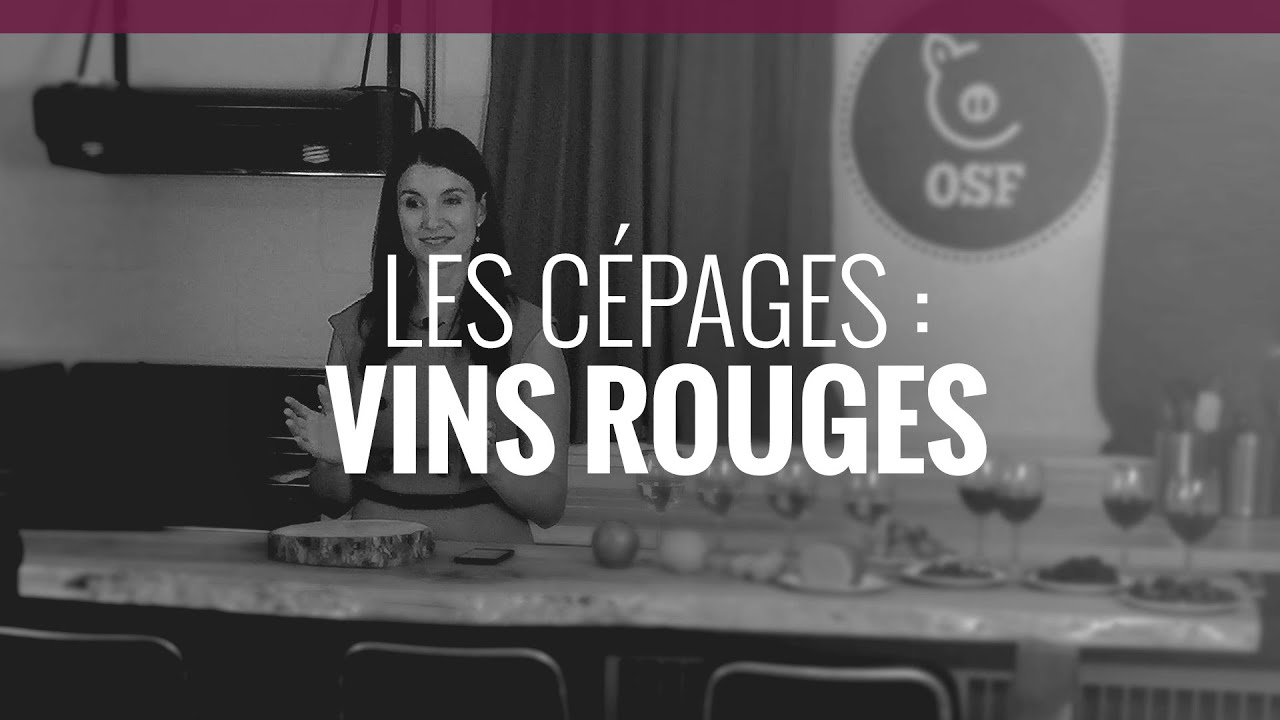 Les c&eacute;pages: vins rouges