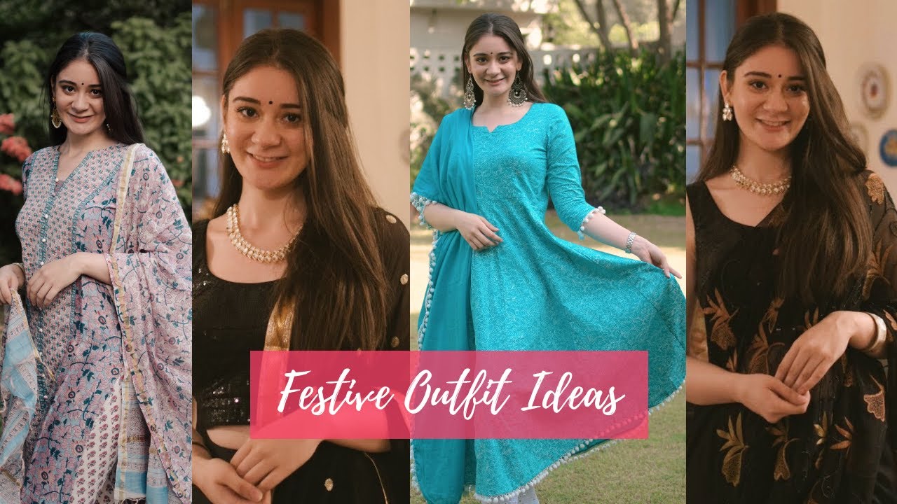 DIWALI FESTIVE LOOKBOOK | Indian Outfit Ideas | Sana Grover