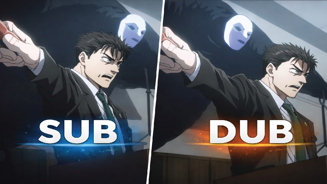 Higuruma awakens his cursed technique courtroom trial scene | SUB VS DUB Comparison