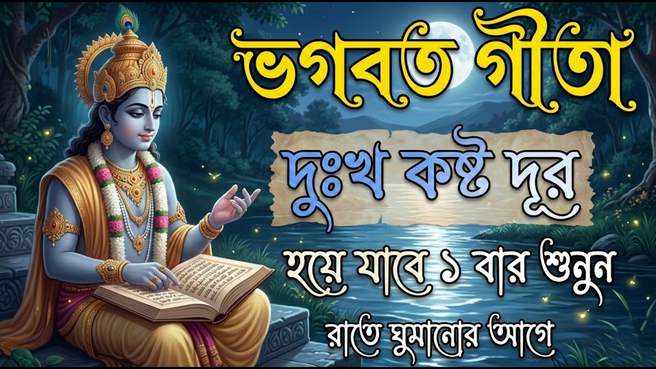 দুঃখ কষ্ট দূর হয়ে যাবে যদি একবার মন শান্ত করে শুনতে পারেন। 🙏 Shrimad Bhagwat Geeta Bangla speech 🙏