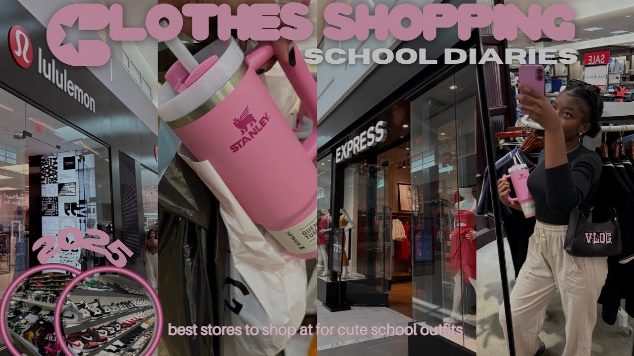 BACK TO SCHOOL CLOTHES SHOPPING + HAUL + TRY-ON ☆ | come shop with me for back to school @the mall 🎀