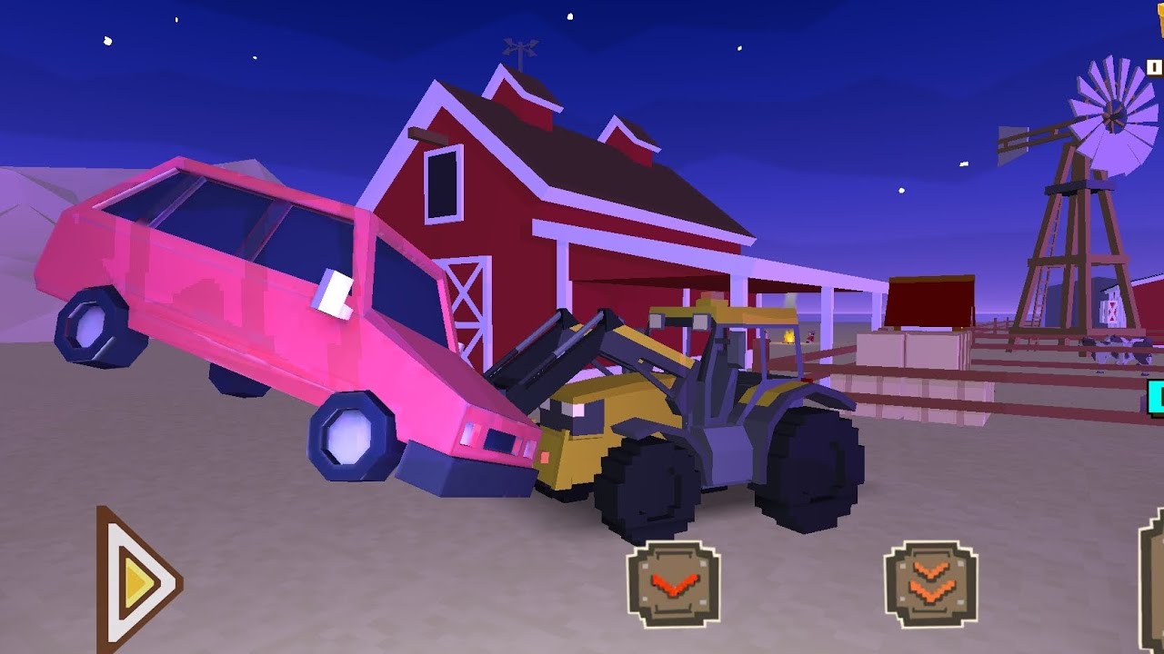 Robber stole a car in the middle of the night | Blocky Farming & Racing Simulator