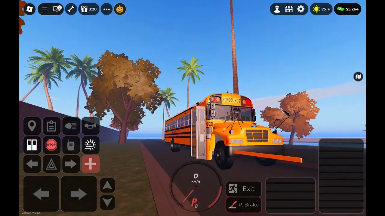 School bus SIM, but they added a cantilever railroad crossing But me testing the 2005 bluebird