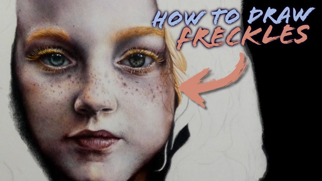 How To Draw Freckles | Live Art Tutorial Using Derwent Lightfast Pencils