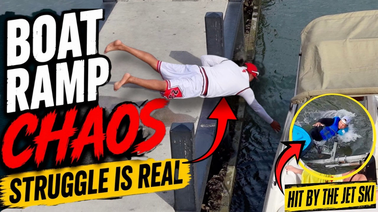 BOAT RAMP CHAOS! The Struggle Is REAL 🤦&zwj;♂️ | Jet Ski Close Call!