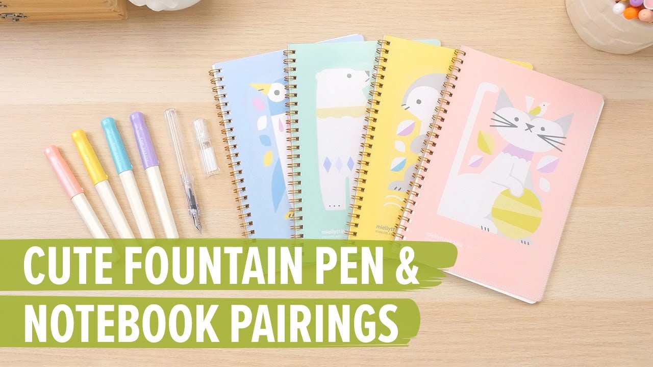 Cute Fountain Pen & Notebook Pairings