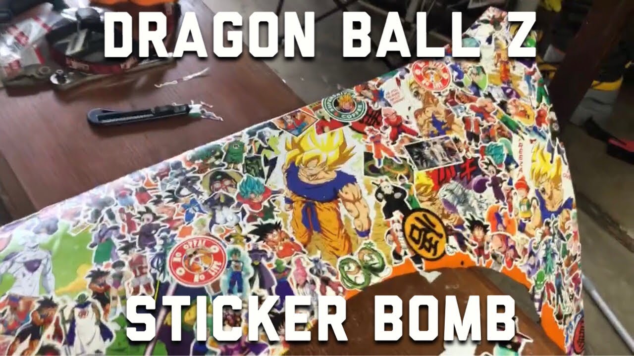 DragonBall Z Sticker Bomb On My Car