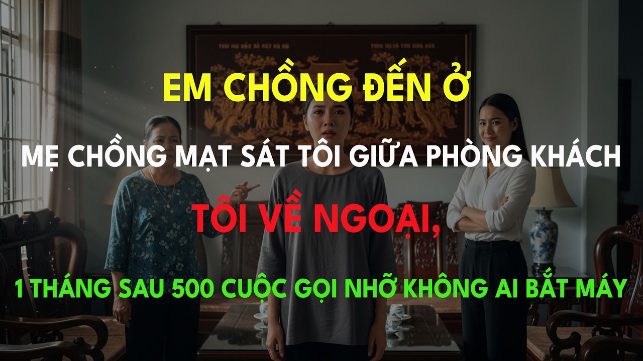 Em Chồng Ở Ké, Mẹ Chồng Mạt Sát Trước Mặt – Tôi Về Ngoại, 1 Tháng Sau 500 Cuộc Gọi Nhỡ Không Ai...