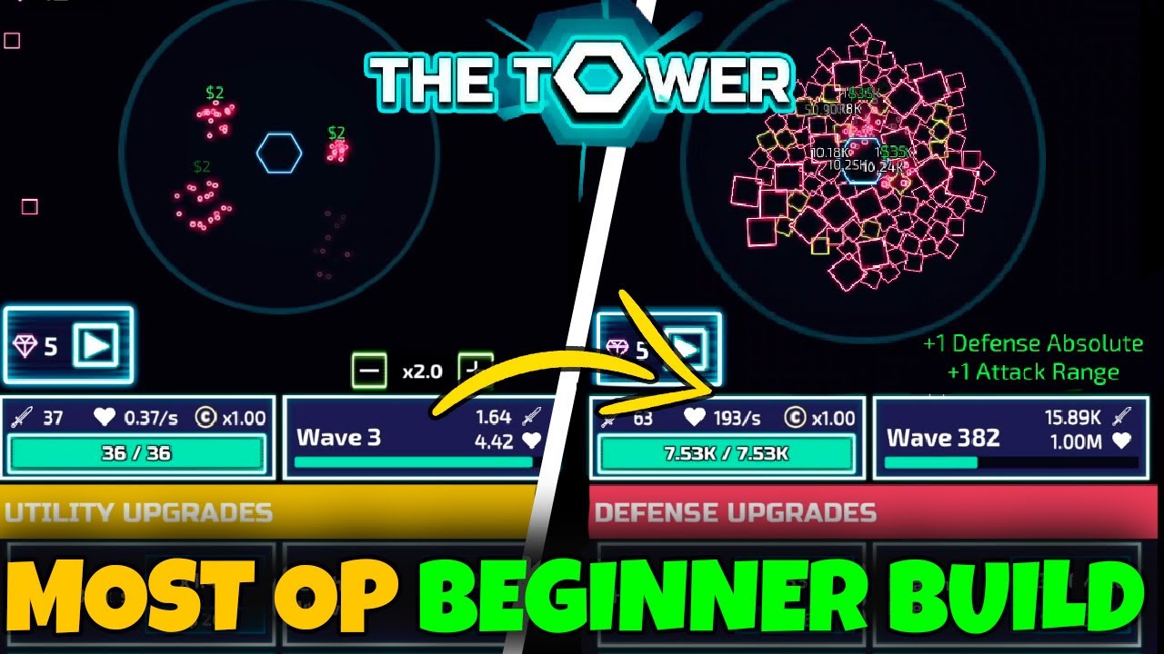 MOST OP BEGINNERS BUILD GUIDE // THE TOWER