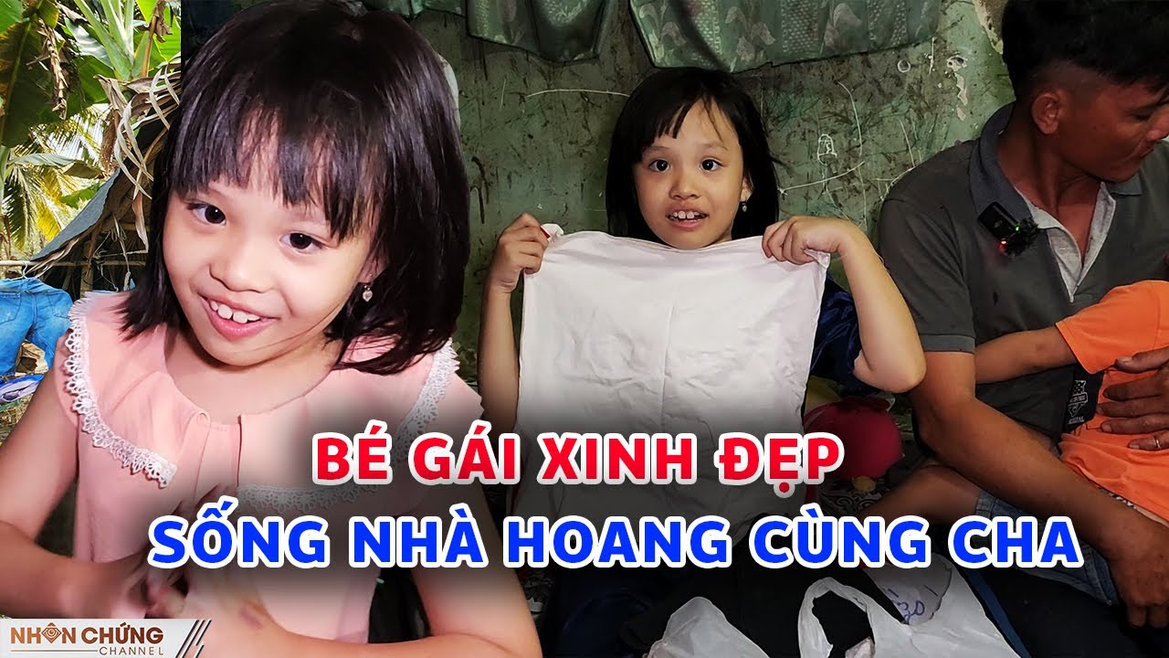 Bé gái xinh đẹp SỐNG NHÀ HOANG CÙNG CHA bất ngờ nhận đồ Tết