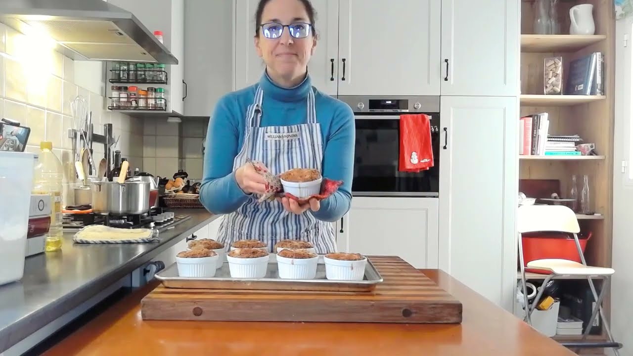 Baking Apple Walnut Cakes