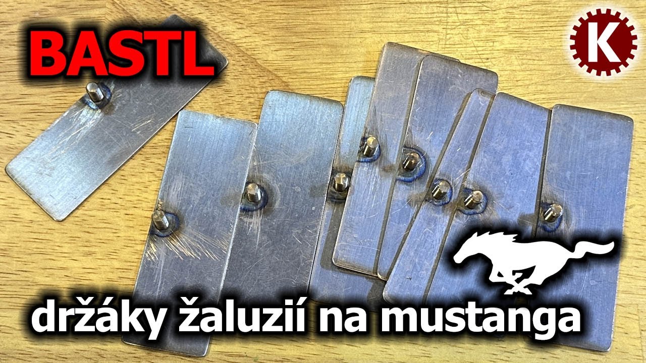BASTL - nerezové držáky žaluzií na Pepova mustanga