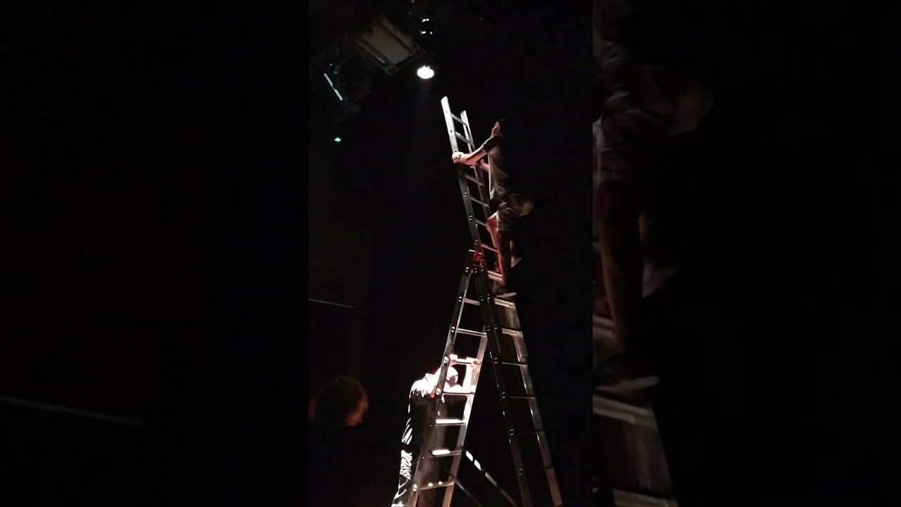 BMCC 2.5k Dangerous work of a gaffer in  theatre.