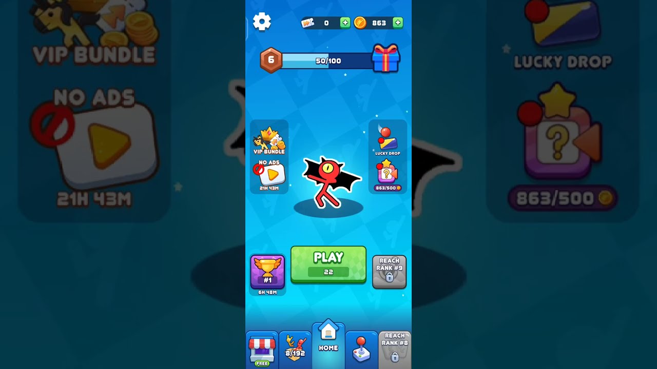 Stickman hook gameplay