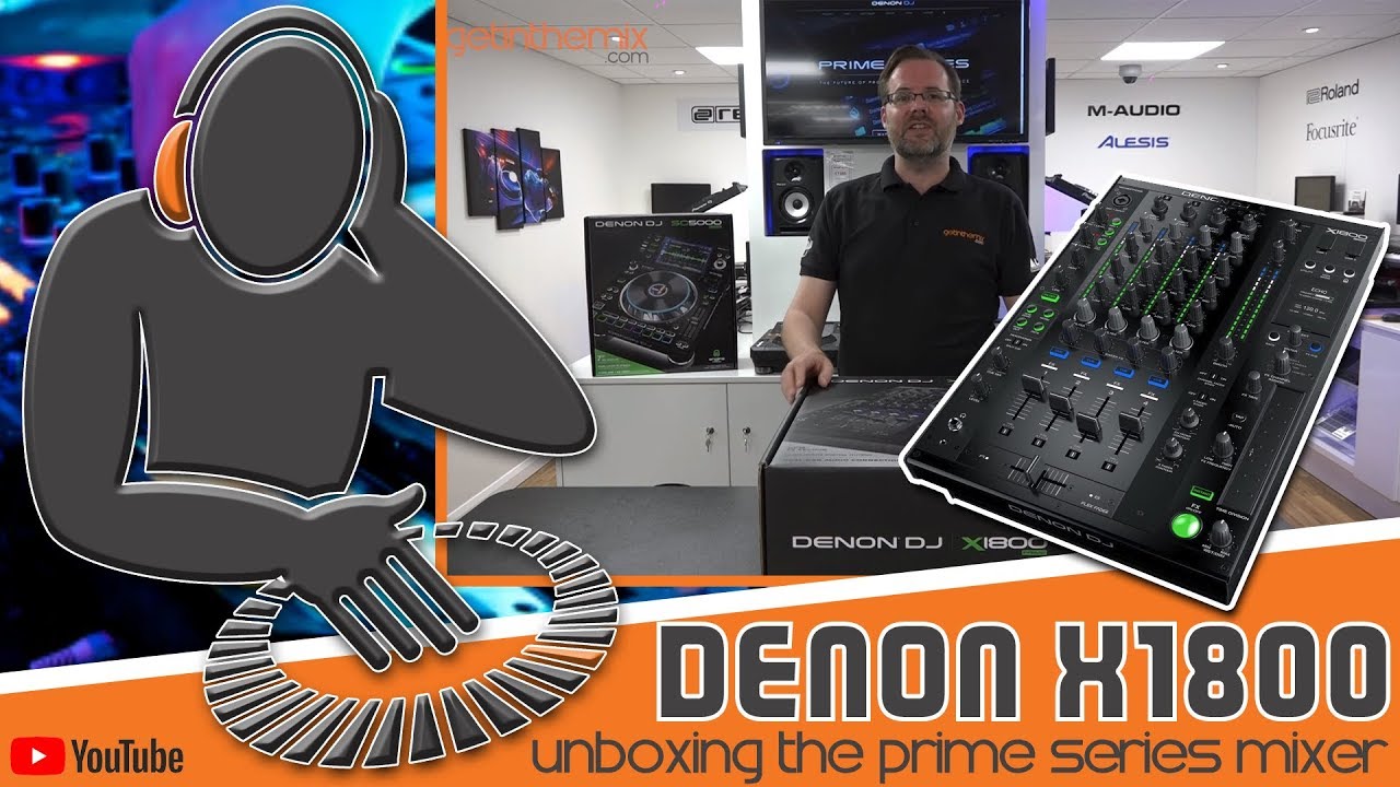 Denon DJ X1800 Prime Series Mixer UnBoxing @ Getinthemix.com