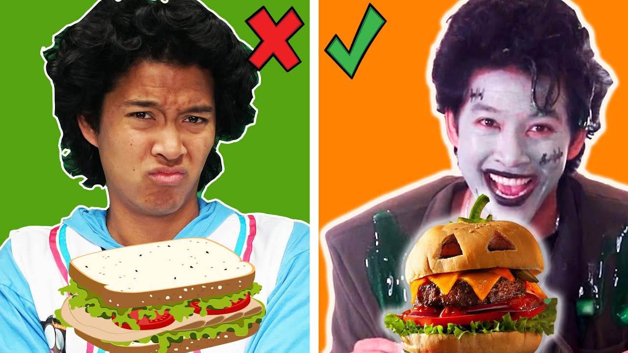 Boring VS SPOOKY Food! DIY Halloween Snacks in MarMar Land!