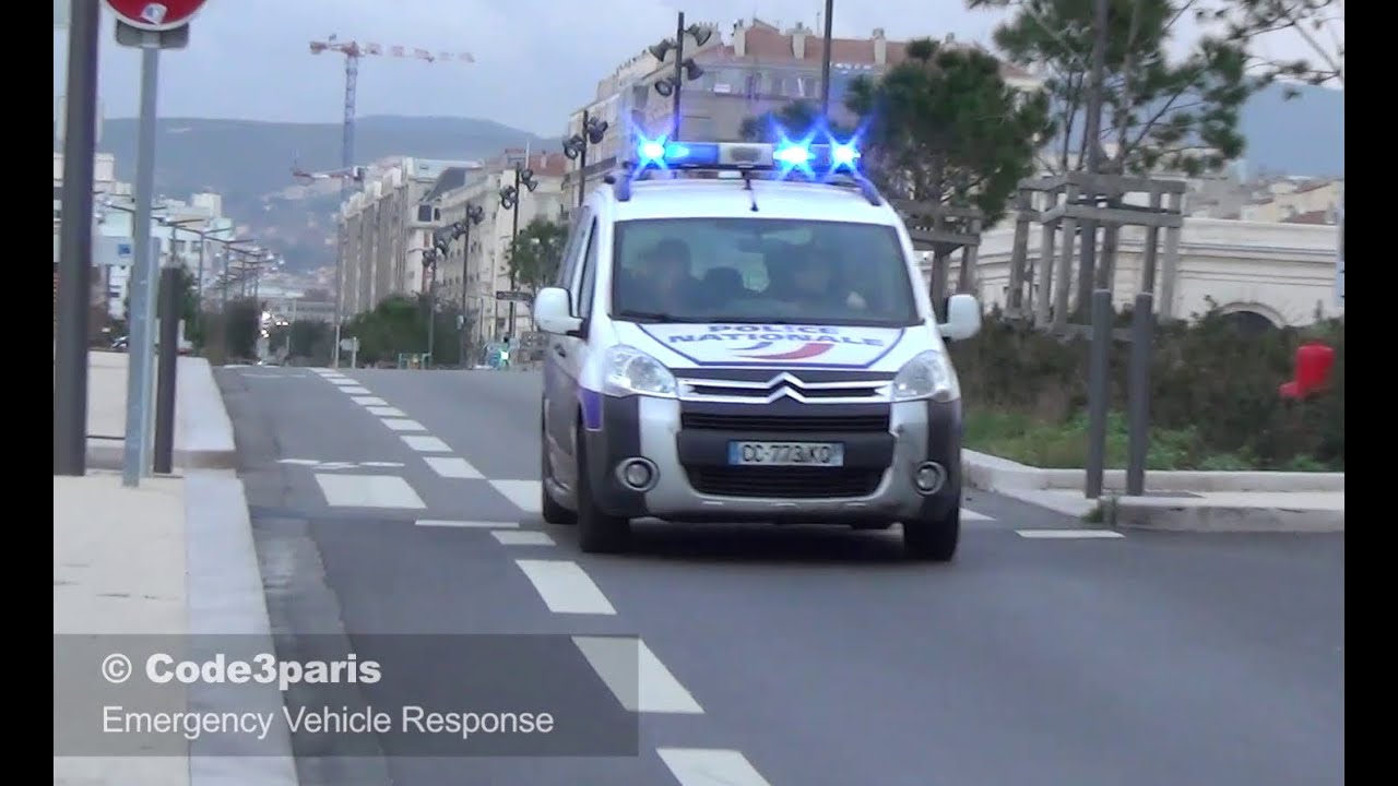 Voiture de Police Marseille // French Police Car Responding