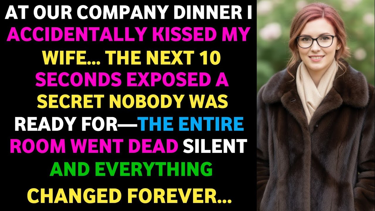 At Our Company Dinner, I Accidentally Kissed My Wife.. The Next 10 Seconds Exposed a Secret That Was