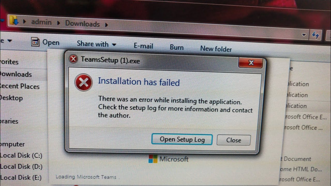 MS Team Installation has Failed Solved Problem||TECH&ENTERTAIN||