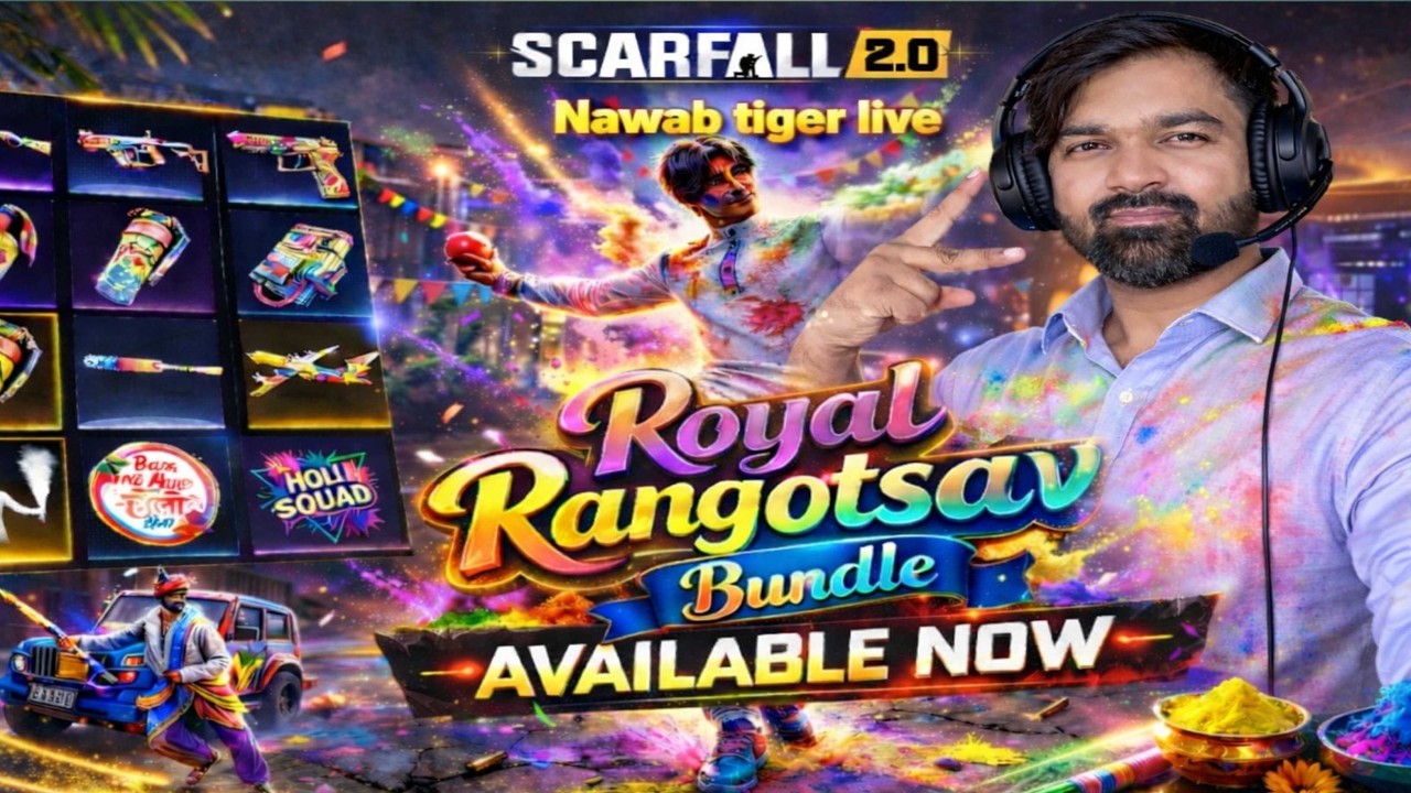 😍SCARFALL 2.0 LIVE STERAM✌️ NEW UPDATE HOLI BUNDLE AVAILABLE NEW INDIAN GAME #battleroyalegame