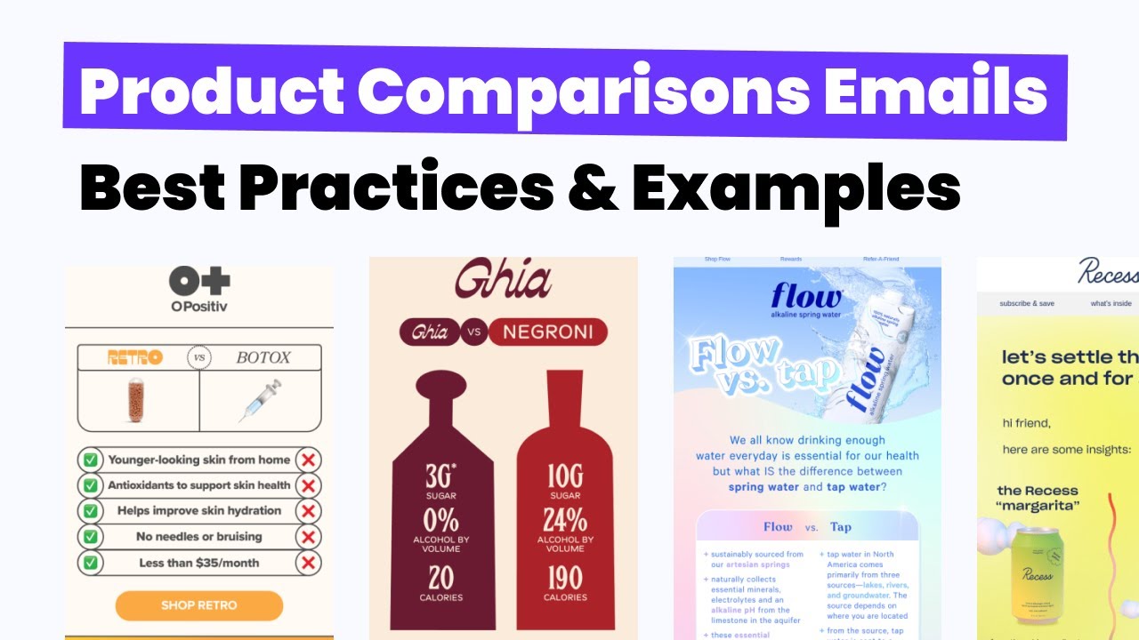 🪩 Product Comparisons in Email Marketing for Ecommerce Brands - Examples & Best Practices