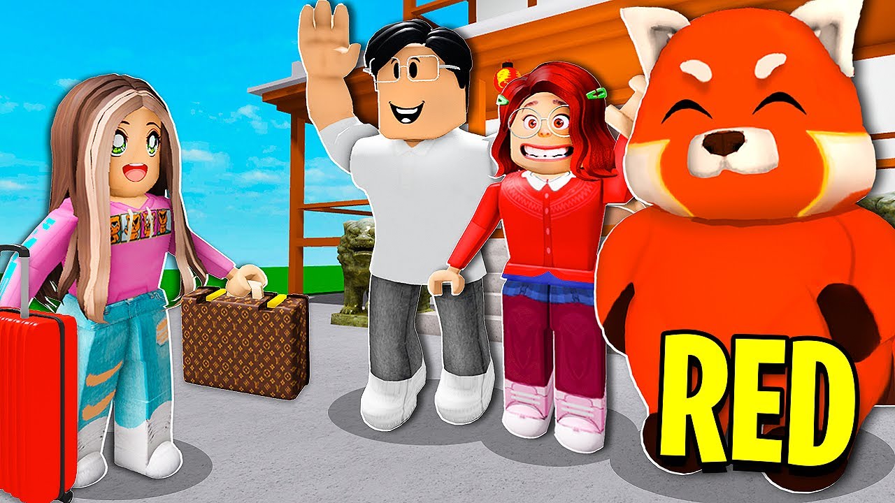 ¡ADOPTADO por la familia TURNING RED! (Roblox)