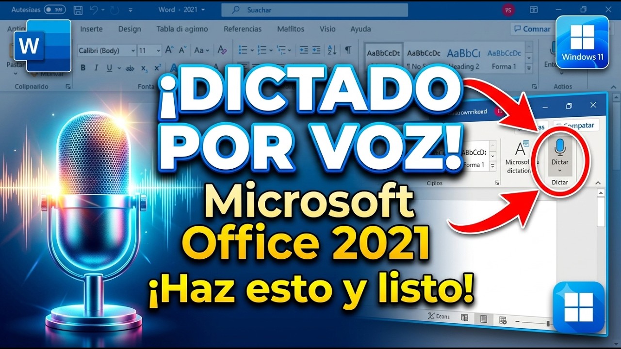 Dictado por voz en Microsoft Office 2021 - Hagán esto y listo