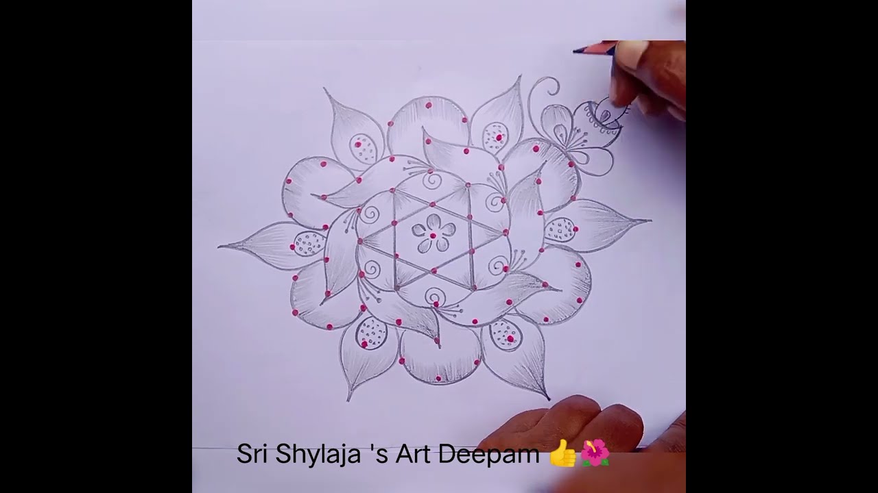 🌺மார்கழி🌺மாதம்🌺கோலம்👍🌺 just 9 dots 🌺 unique 🌺 simple rangoli 🌺 different method🌺