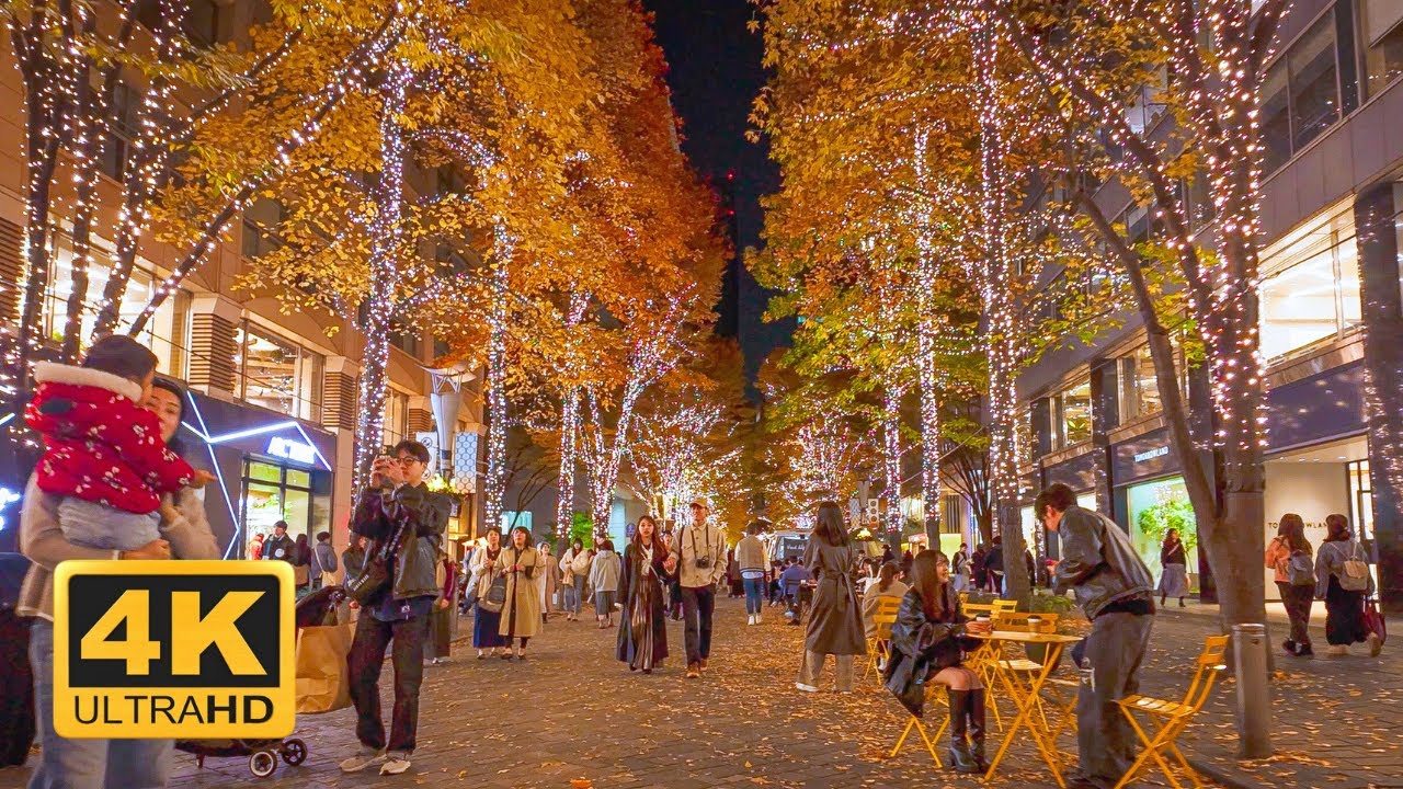 Walking in Marunouchi & Hibiya Tokyo at Night | 4K Japan Night Walk (No Talking)