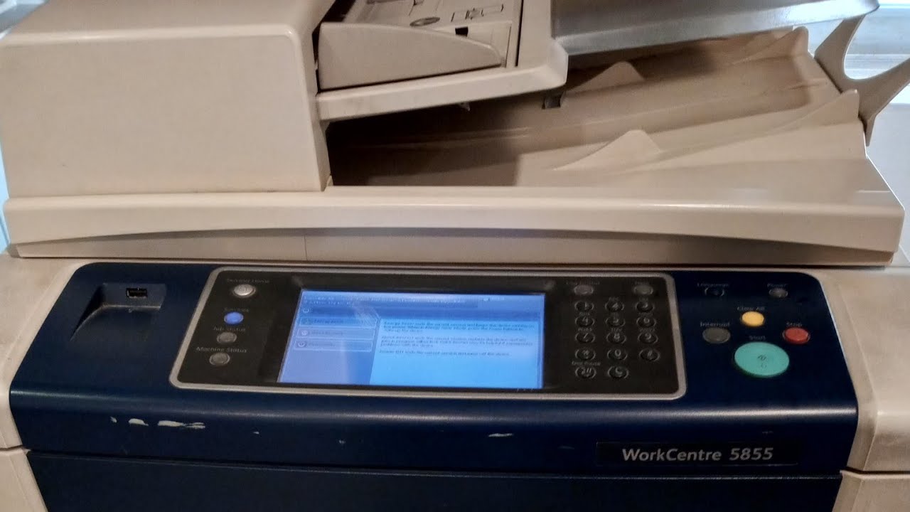 Xerox WC 5855 Printer Driver Configure - Driver Installed