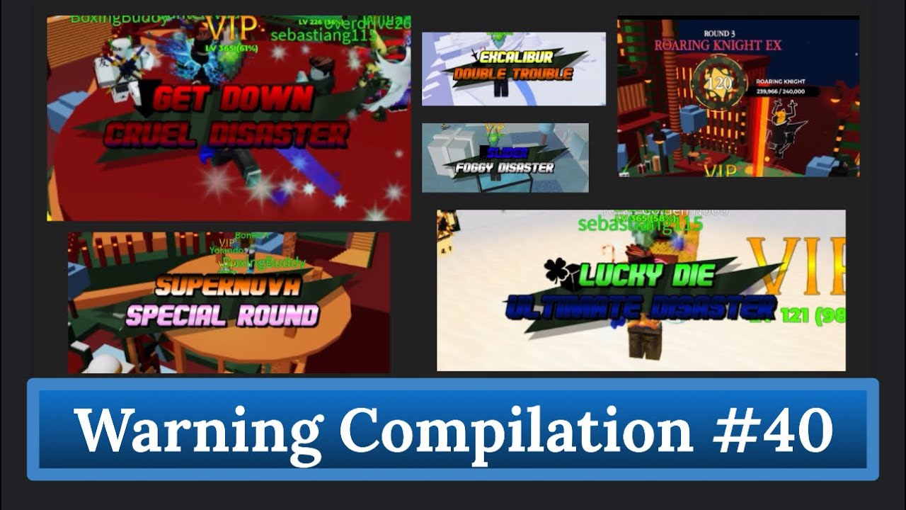 Roblox Survive The Disasters Reborn | Warning Compilation #40