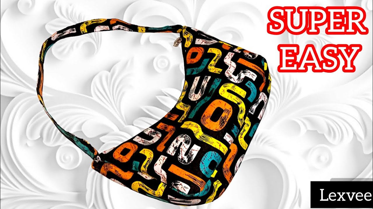 How to cut and sew a bag with an Ankara fabric || Ankara bag