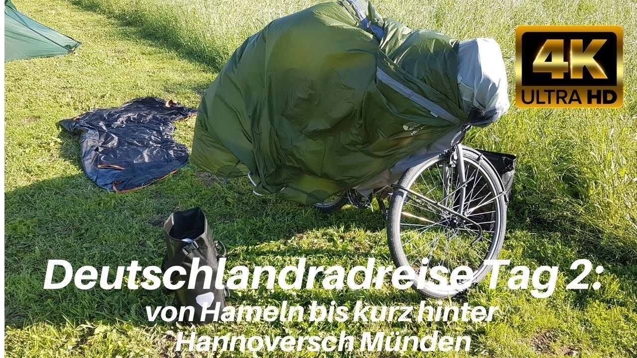 Deutschlandradreise Teil 2 - Von Hameln bis kurz hinter Hannoversch Münden | 4K | Luthis Bikechannel