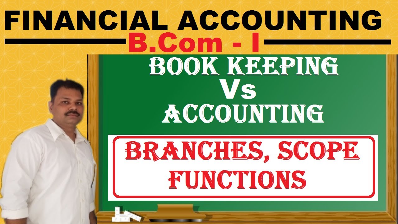Book Keeping Vs Accounting/ B.Com.-1/ Financial Accounting Important Theory/ Lucknow University