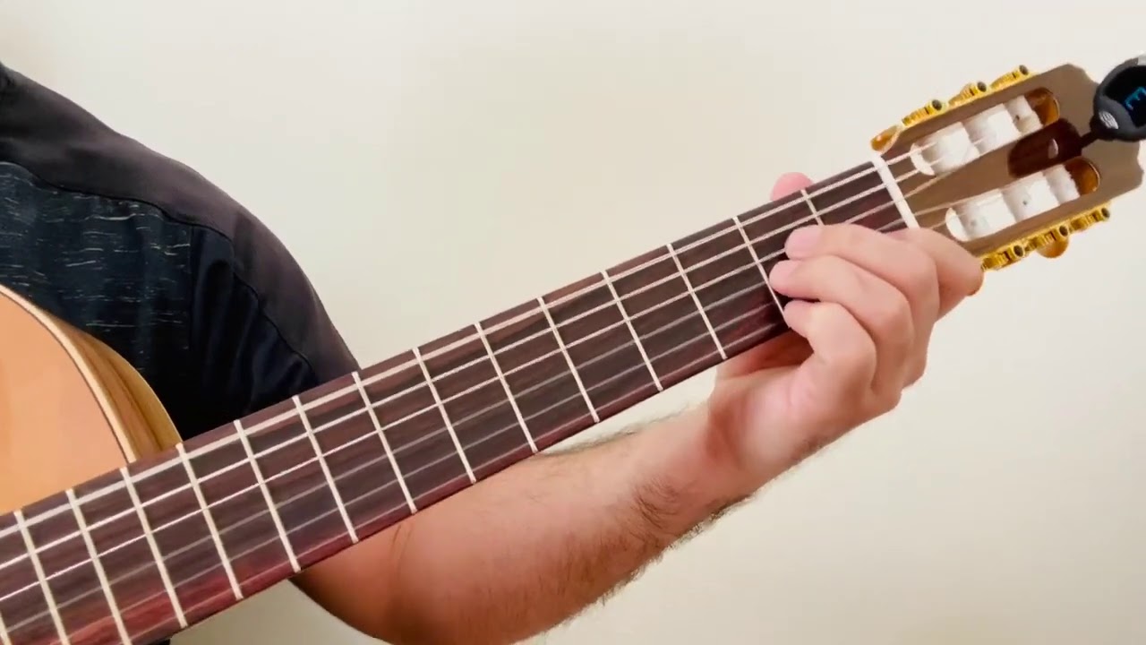 Turkmen Gitara okuwy. ;Bu yalançy dunyede; akkordy we kakuwy