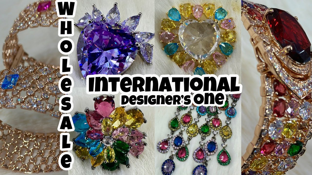 International Designers 3D AD CZ Imported Stone Jewellery |ad jewellery |Bridal Jewellery Wholesaler