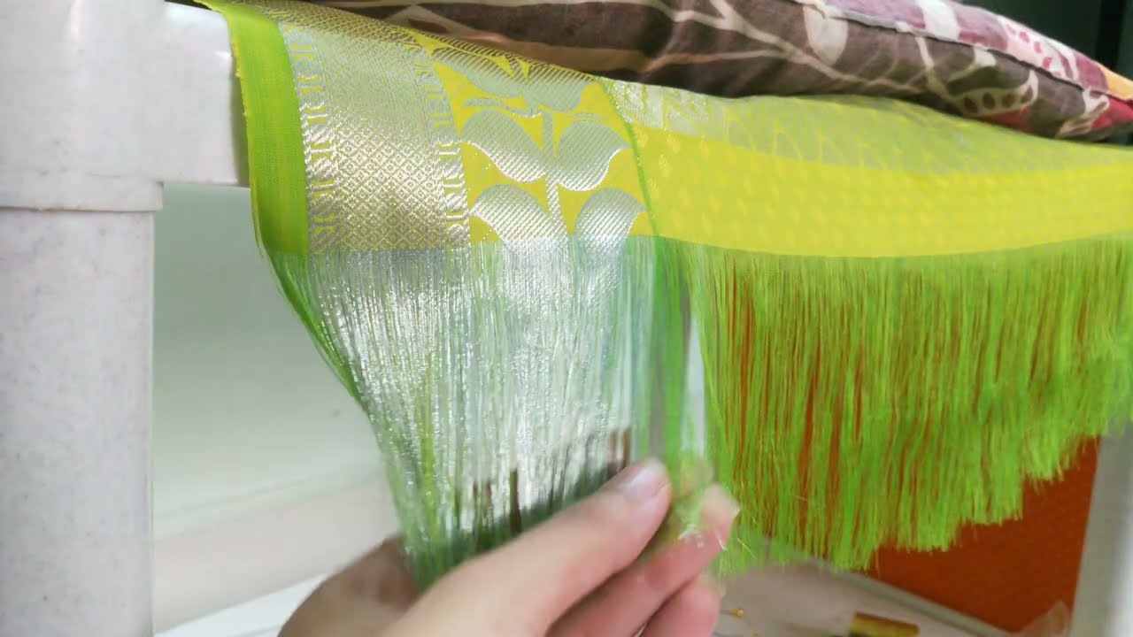 simple saree kuchu/saree tassals/saree kuchu from saree threads 