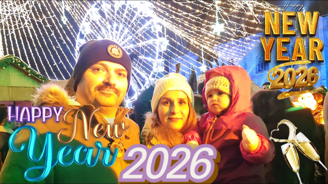 جشن سال نو 2026 در اروپا 🎆 | دورهمی ایرانی‌ها  لحظه تحویل سال در رومانی -The moment of New Year’s