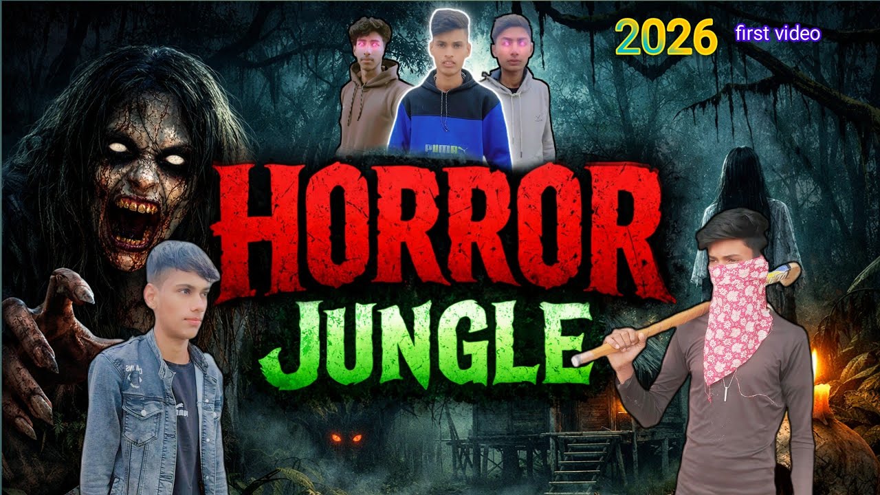 Horror jungle 💀 || team work || my frist video | #10kviews 