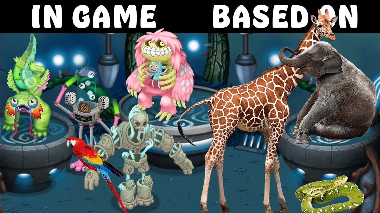 My Singing Monsters are based on... (Wublin Island) All Sounds and Animations + video