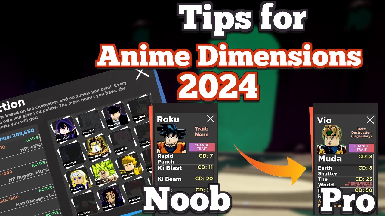 Лучшие советы по ANIME DIMENSIONS ROBLOX (2024)
