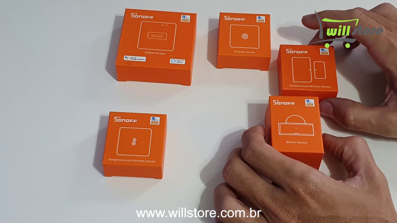 Sensores Sonoff Zigbee Funcionamento na Prática Portas/Janelas/Movimentos/Umidade/Temperatura/Botão
