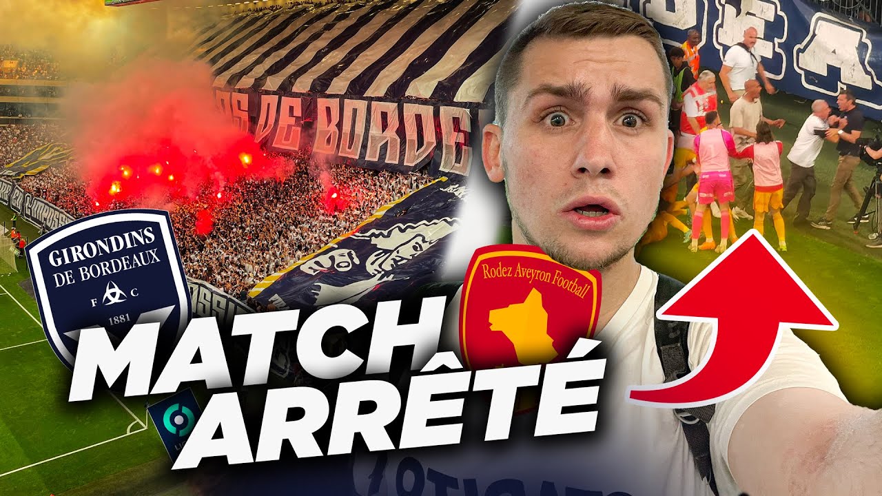 UN IMBÉCILE PRIVE 42 000 PERSONNES DE MATCH ! (Match arrêté) | VLOG #119 - FCG Bordeaux-Rodez AF
